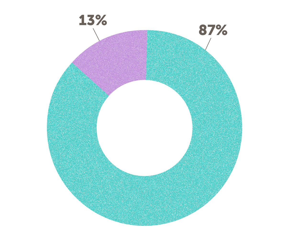 Pie chart support and revenue