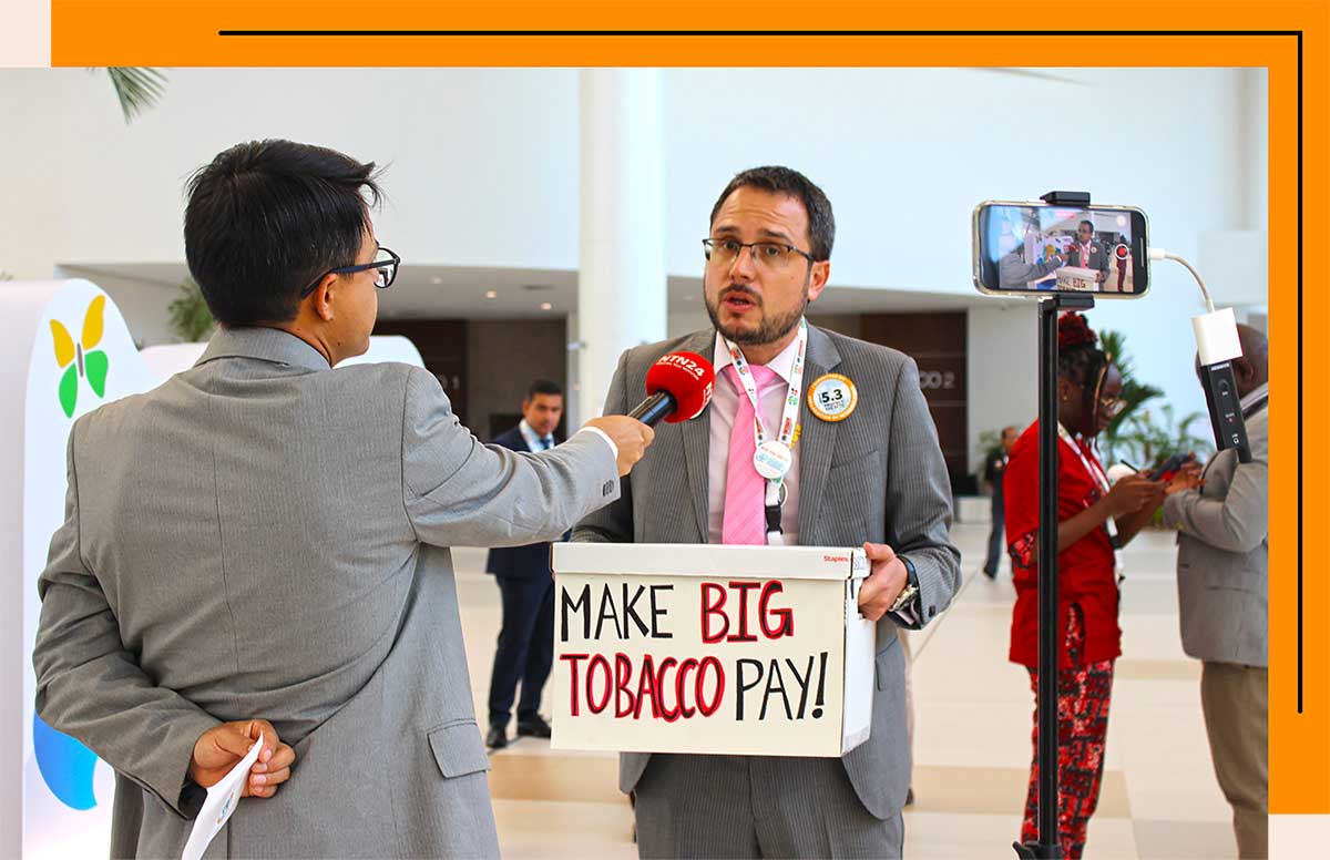 Man interview - make big tobacco pay