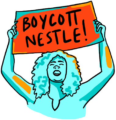 Boycott Nestle illustration