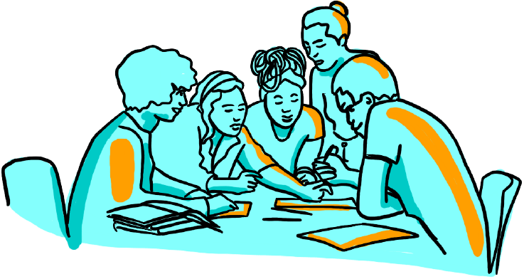 People meeting illustration