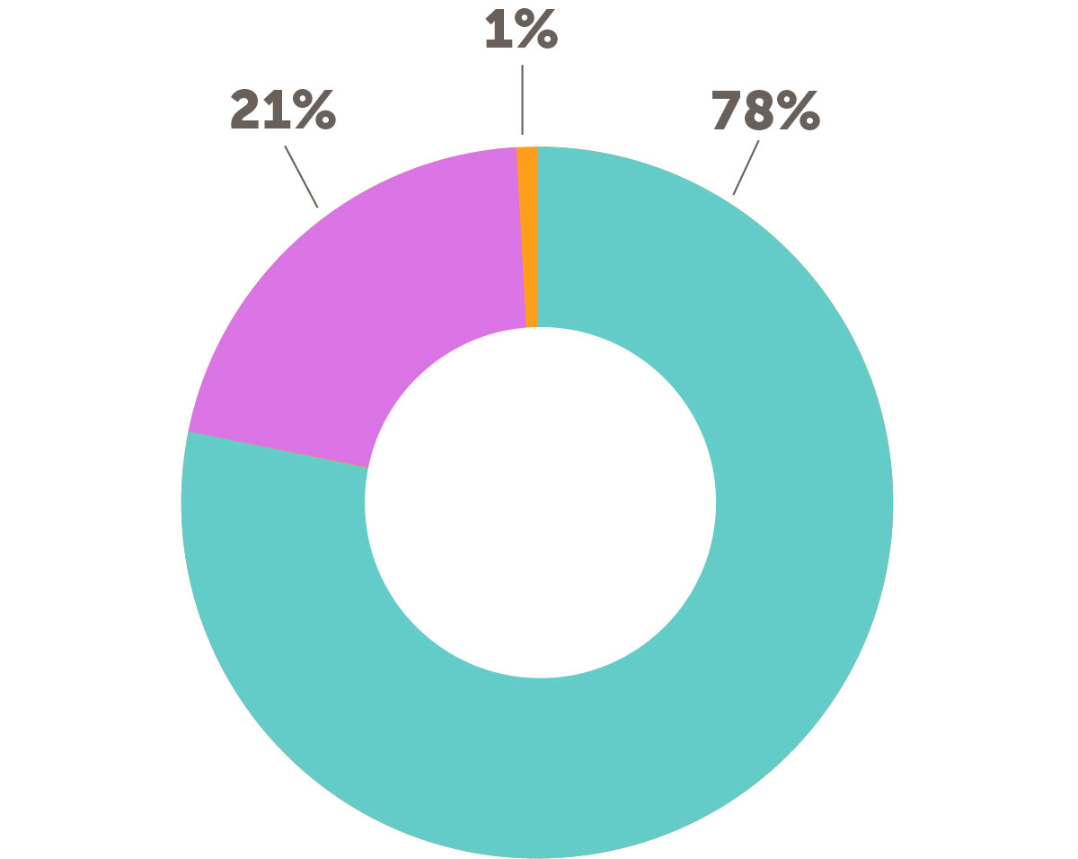 Pie chart support and revenue