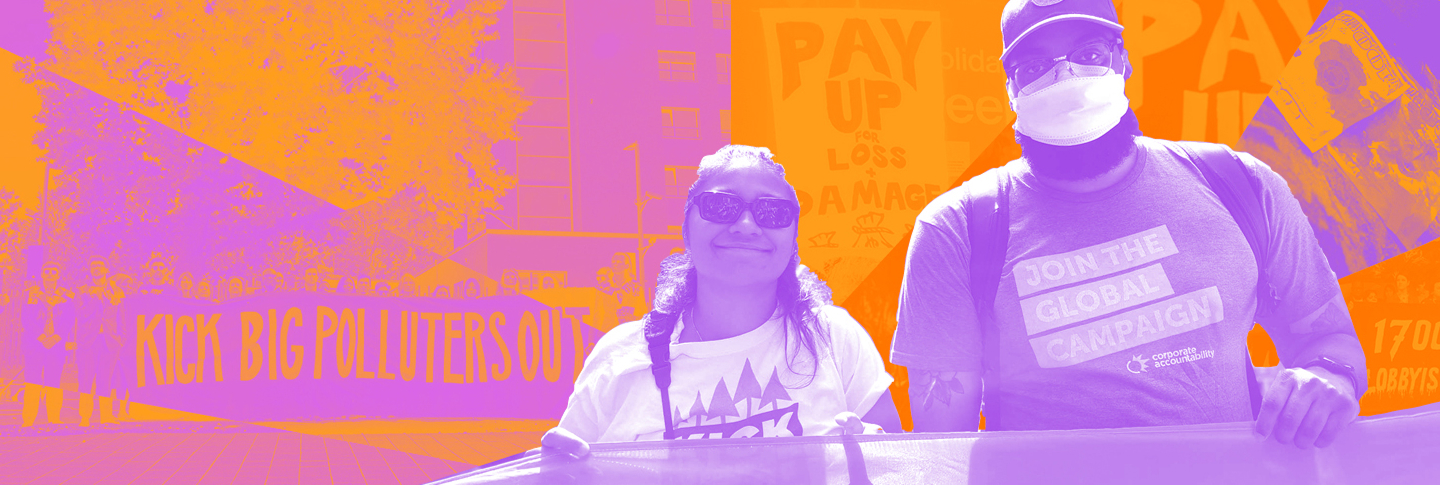 Challenging Big Polluters section banner