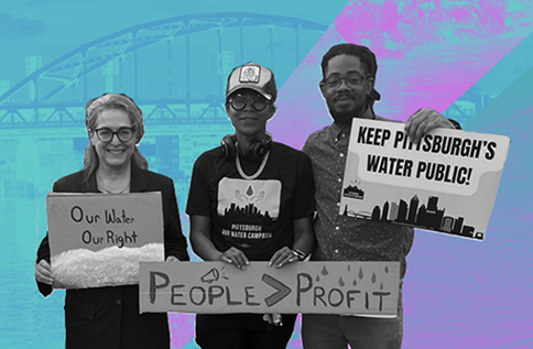 Three water protesters