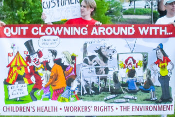 Quit clowning around with people's health, workers rights', and the environment.