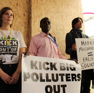 Corporate Accountability organizers demand Big Polluters to stand down at climate talks