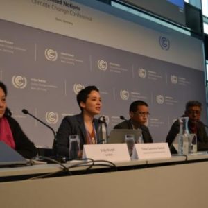 Corporate Accountability International and our allies at the most recent meetings of the U.N. climate treaty.