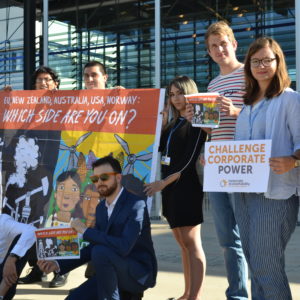 As the climate talks began on Monday morning, activists had a clear message for Global North governments blocking climate justice: #PollutersOut!